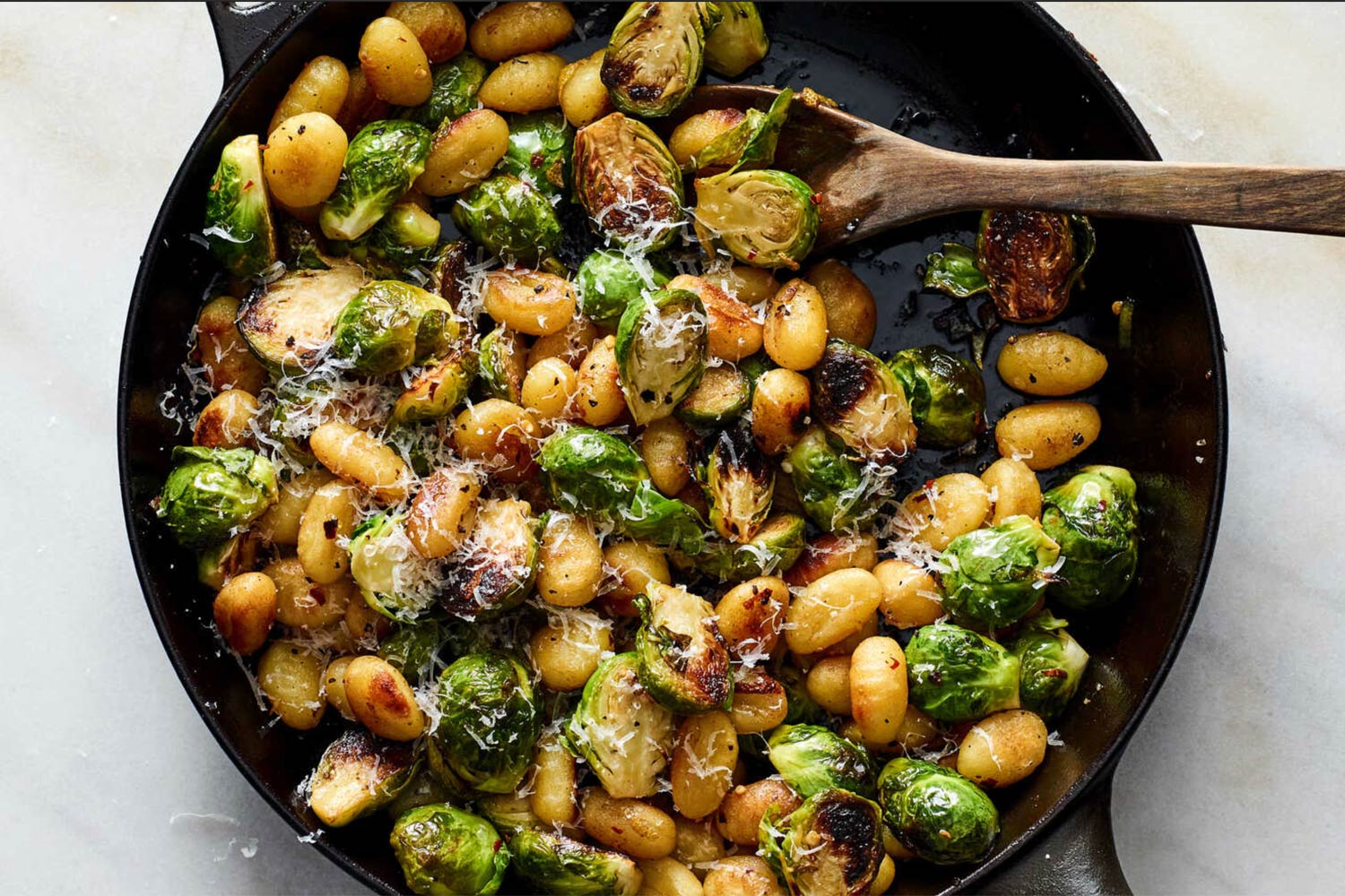 Crisp Gnocchi With Brussels Sprouts
