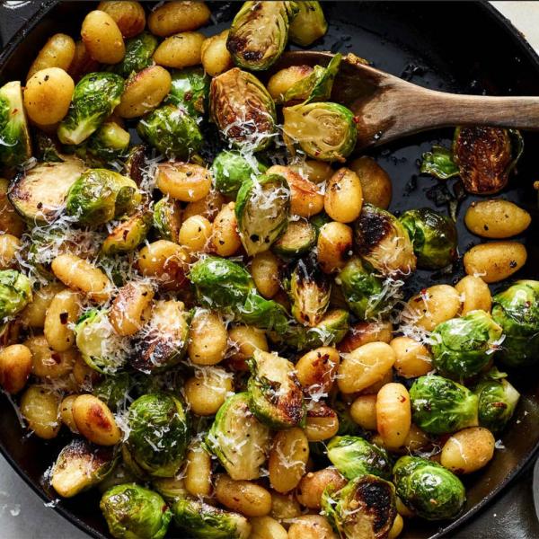 Crisp Gnocchi With Brussels Sprouts