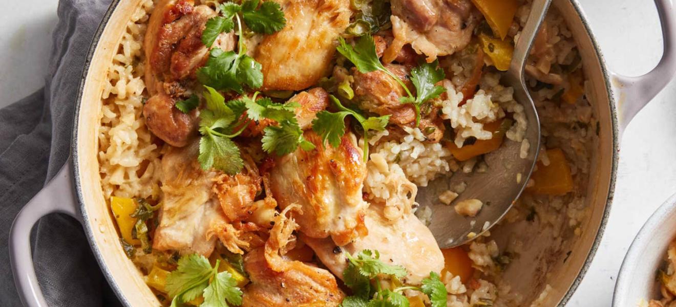 Sticky Coconut Chicken and Rice